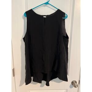 Lafayette 148 Black Silk Blouse – Size 18